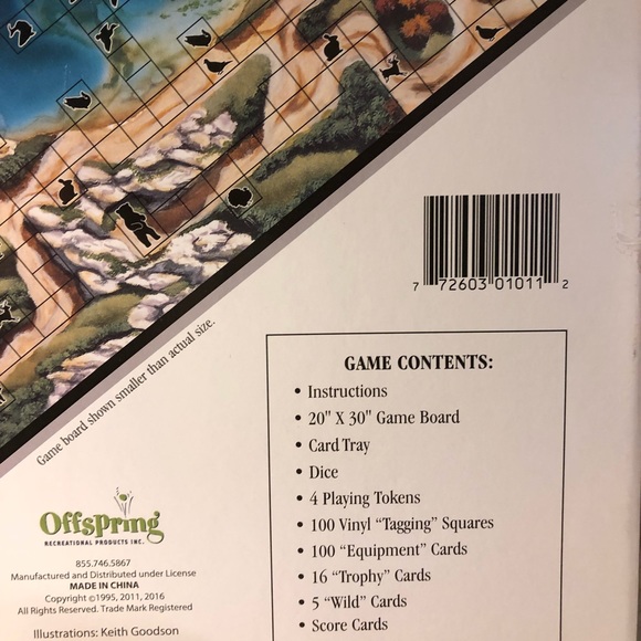 Woods and Water Hunting & Fishing Adventure Board Game 1995 Northern Home Rock - Picture 9 of 13